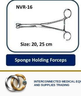 Sponge holding forceps — precision surgical instrument