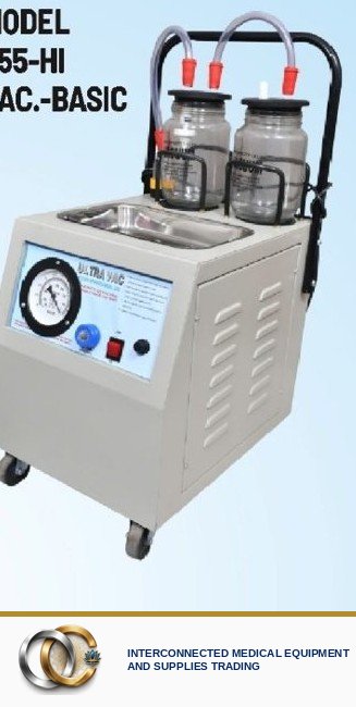 High Vacuum Suction Machine MODEL 555-HI VAC.-BASIC (Suction, Fumigation & Medical Gas) — medical supplies, Philippines