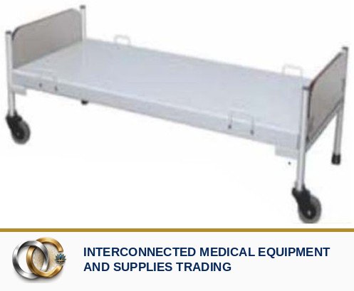 Deluxe Attendant Bed with Laminated Board & 2 Wheels