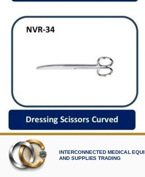 Dressing Scissors Curved
