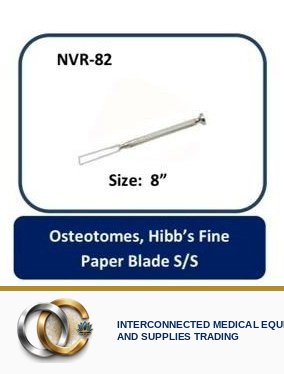Osteotomes, Hibb's Fine Paper Blade S/S